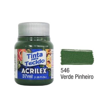 Tinta P/Tecido Fosca Acrilex 37ML Verde Pinheiro 546
