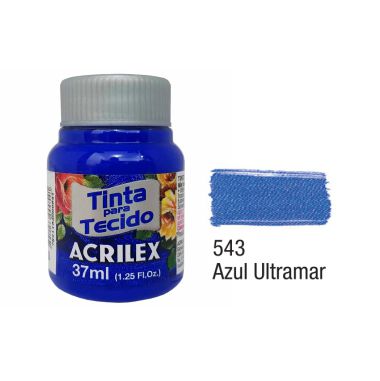 Tinta P/Tecido Fosca Acrilex 37ML Azul Ultramar 543