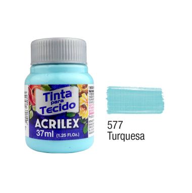 Tinta P/Tecido Fosca Acrilex 37ML Turquesa 577