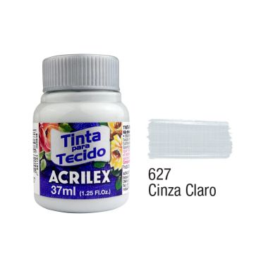 Tinta P/Tecido Fosca Acrilex 37ML Cinza Claro 627