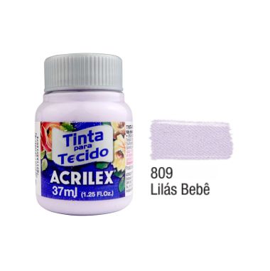 Tinta P/Tecido Fosca Acrilex 37ML Lilás Bebê 809