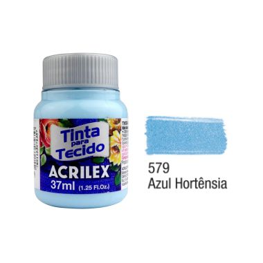 Tinta P/Tecido Fosca Acrilex 37ML Azul Hortênsia 579