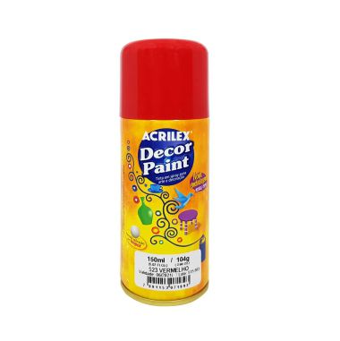 Spray Decor Paint Acrilex Vermelho 523 150ML