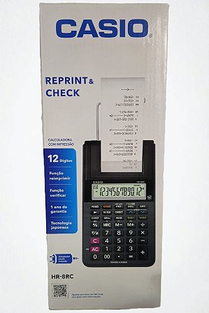 CALCULADORA IMPRESSAO CASIO HR-8RC