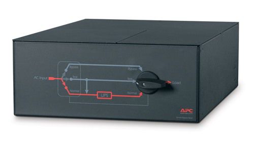 Painel de bypass para manutenção da APC 230 V; 100 A; interruptor MBB; cabeamento fixo de entrada; saída IEC-320, 8 C13, 2 C19 - SBP10KRMI4U