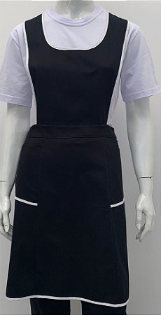 AVENTAL COZINHEIRA - PRETO