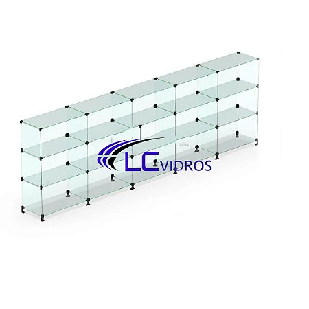 Balcão de atendimento 3.00m/comprimento ( 5 box de 60cm)