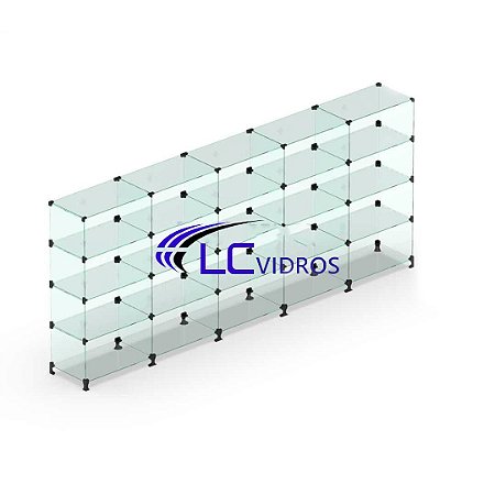 Balcão de atendimento 2.50M/comprimento (5 box de 50 cm)