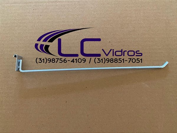 Gancho zincado para vidro modulado (medida 30cm)