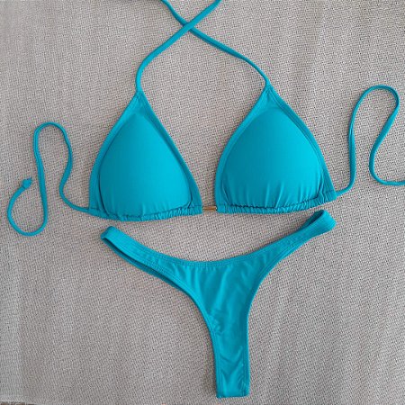 Biquíni Asa Delta Bronze - Turquesa