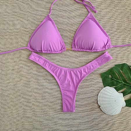 Biquíni Cortininha Asa Delta - Lilas