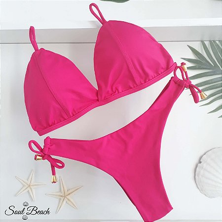 Biquíni Retrô 2 Tiras - Pink