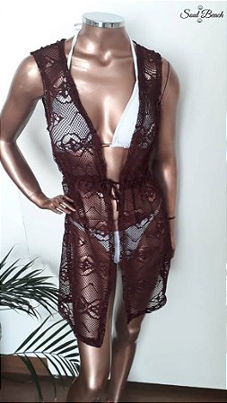 Saída Regata Curta - Bordô