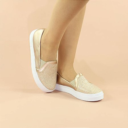 tenis slip on rose