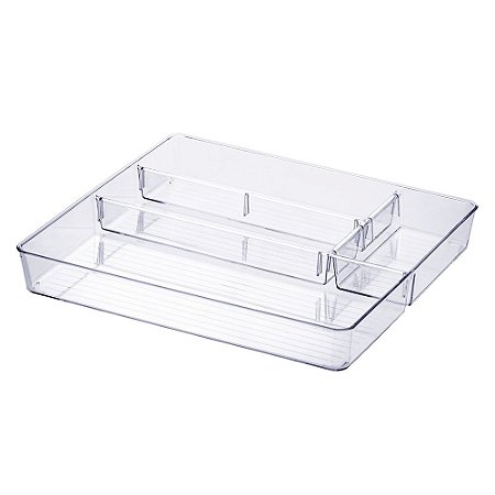 Organizador Diamond com Divisórias Cristal Extra Grande