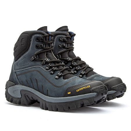 Bota Caterpillar 2160 em Couro - Azul em Promoção na Americanas