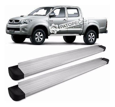 Estribo Hilux 2005 / 2015 Cab. Dupla - Novo Completo com Suportes - PAR