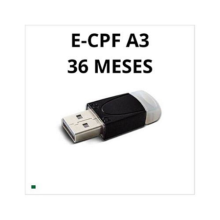 e-CPF-A3-TOKEN-36 MESES