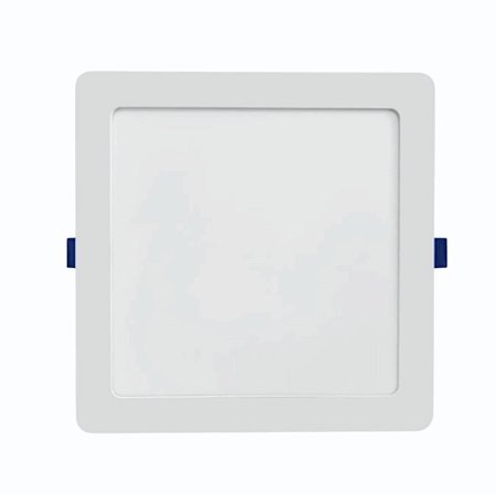 Painel Plafon Led 18W Embutir 3000K Luz Branco Quente