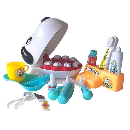 Kit Dentista Pet Brinquedo 17 peças +3 anos - Tos Store - O Melhor para Seu  Bebê