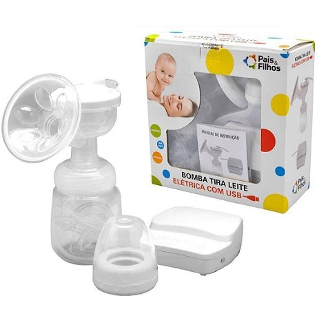 Bomba Tira Leite Elétrico Pais e Filhos com USB - Tos Store - O Melhor para  Seu Bebê