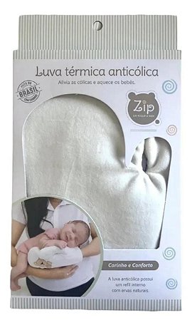 Luva Térmica Anticólica Abdominal Com Ervas Para Bebês Zip