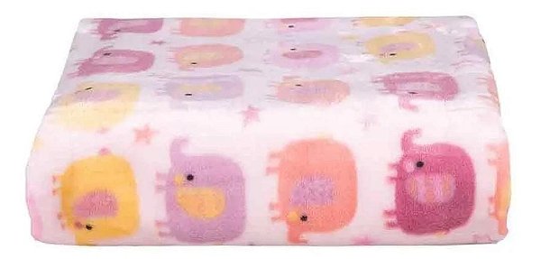 Cobertor Bebê Flannel Microfibra Extra Macio Infantil