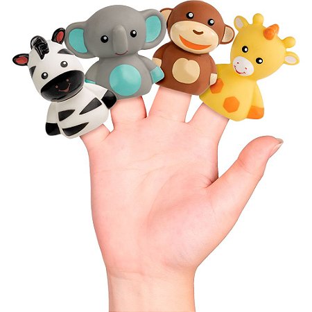 Brinquedo Infantil Dedoches Amiguinhos da Selva Buba