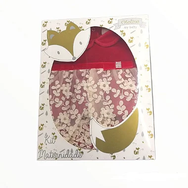Saída de Maternidade Renda Luxo Plush Otolina My Baby