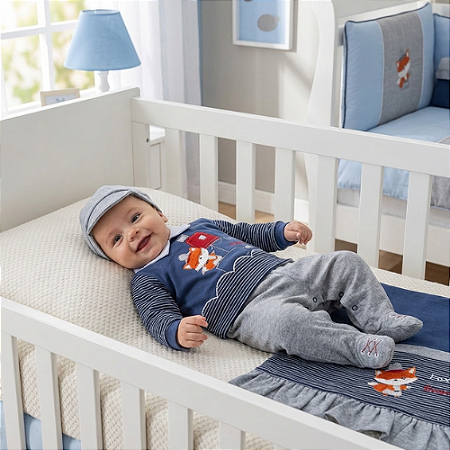 Saída de Maternidade Malha Raposa Otolina My Baby