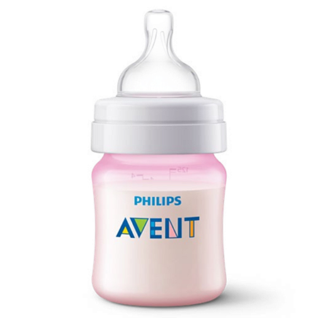 Mamadeira Anti Cólica 125ml Rosa Philips Avent