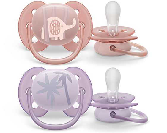 Chupeta Dupla Ultra Soft Decorada 0-6 MPhilips Avent