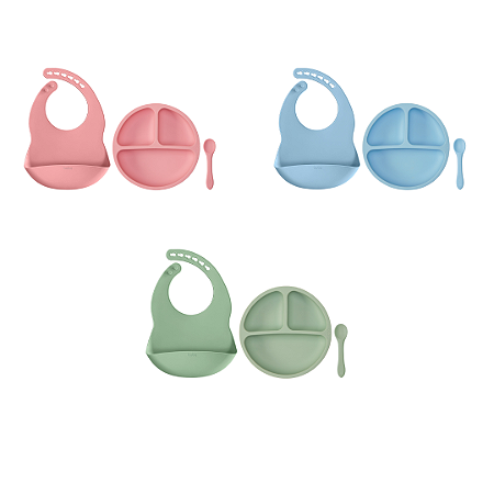 Kit Refeição Silicone com Ventosas Buba