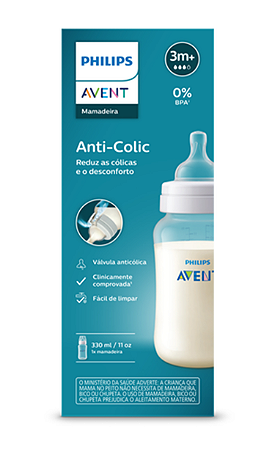 Mamadeira Anti Colic 330ml Transparente Philips Avent