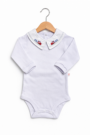 Body Gola Bordada Trenzinho Otolina My Baby