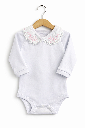 Body Gola Bordada Rosas Otolina My Baby