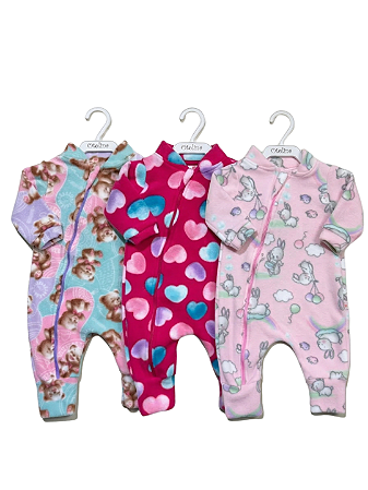 Macacão Soft Bebê Menina Otolina My Baby