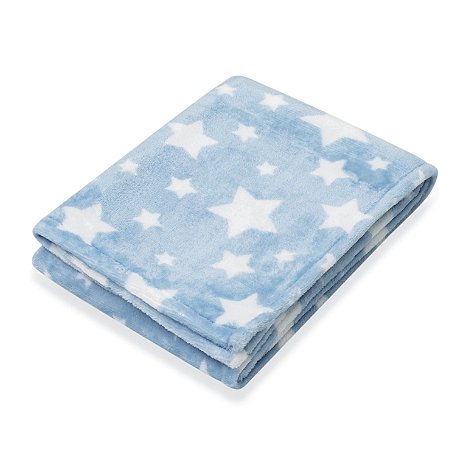Mantinha Baby Estrelinhas Azul Loani
