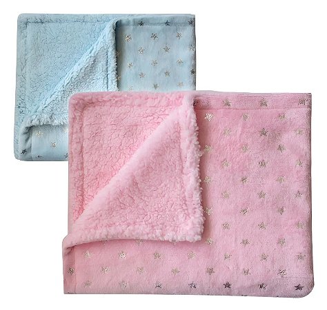 Manta Infantil Estrelinha Baby Camesa