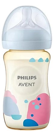 Mamadeira Pétala 3.0 PPSU 260ml Com Bico Nº3 3-6m Avent