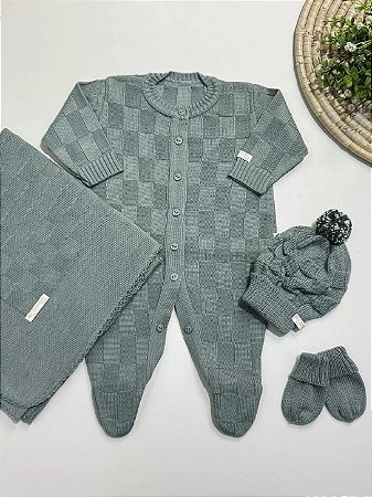 Kit Saída Maternidade NOAH Chandra Tricô