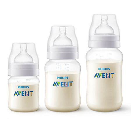 Kit Triplo Mamadeiras Anti-colic Transparente Philips Avent