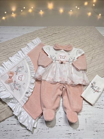 Saída Maternidade Borboletas Pipoquinhas Baby
