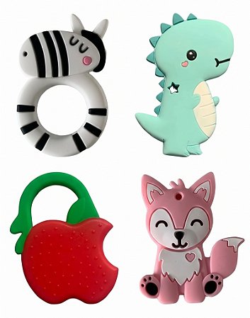 Mordedor Sensorial Infantil Colorido Love