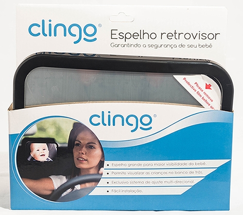 Espelho Retrovisor Redondo P/ Ver Bebê Banco Traseiro Clingo