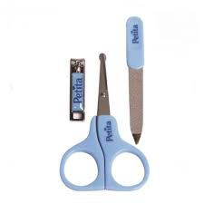 Kit Manicure Infantil Azul 3 Peças - Petita