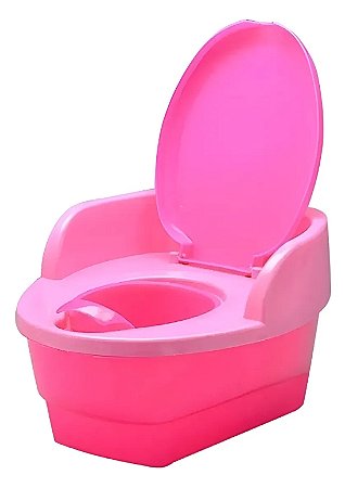 Troninho Musical Infantil 3 Em 1 Rosa Penico Degrau Love