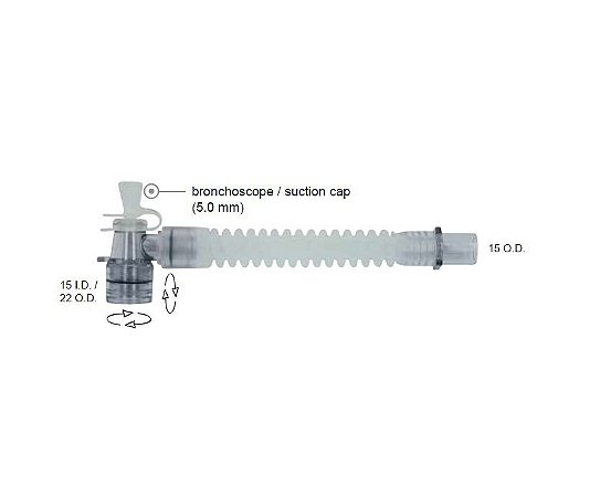 Espaço Morto De Silicone 13cm C/ Conector Angulado Duplo Giro VBM