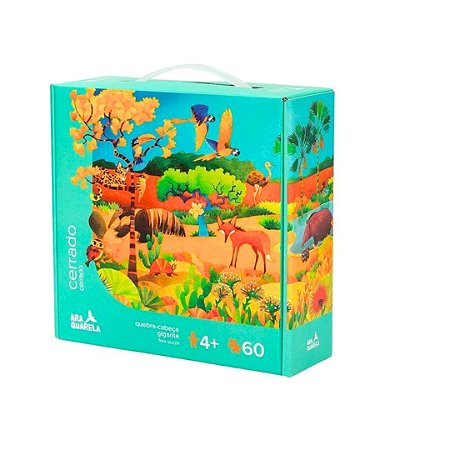 Quebra-Cabeça Peças Gigantes 60 Peças - Cerrado Araquarela