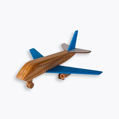 Avião azul desenho animado avião de brinquedo para crianças avião